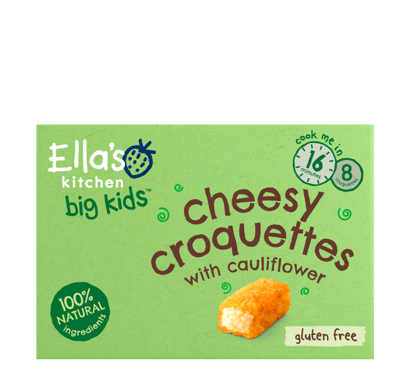 Ellas kitchen cheesy croquettes frozen Front of pack 3