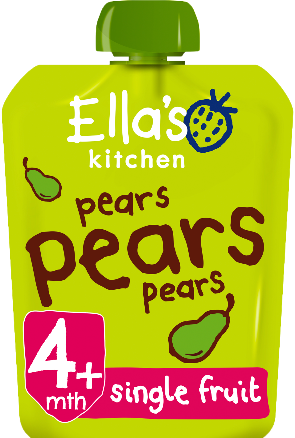 Ellas kitchen pears pears pears pouch front of pack O