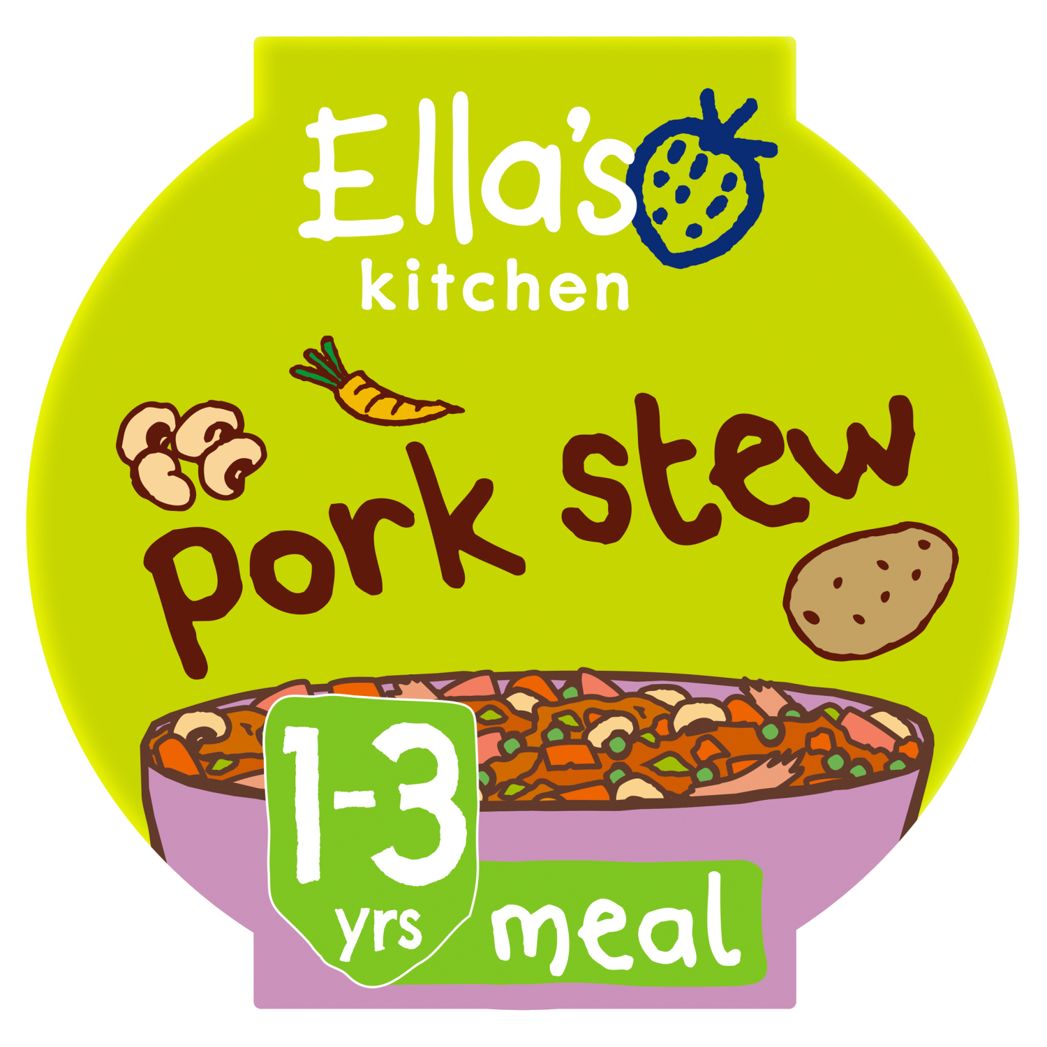 Ellas kitchen pork stew pot 1 3 years front of pack O