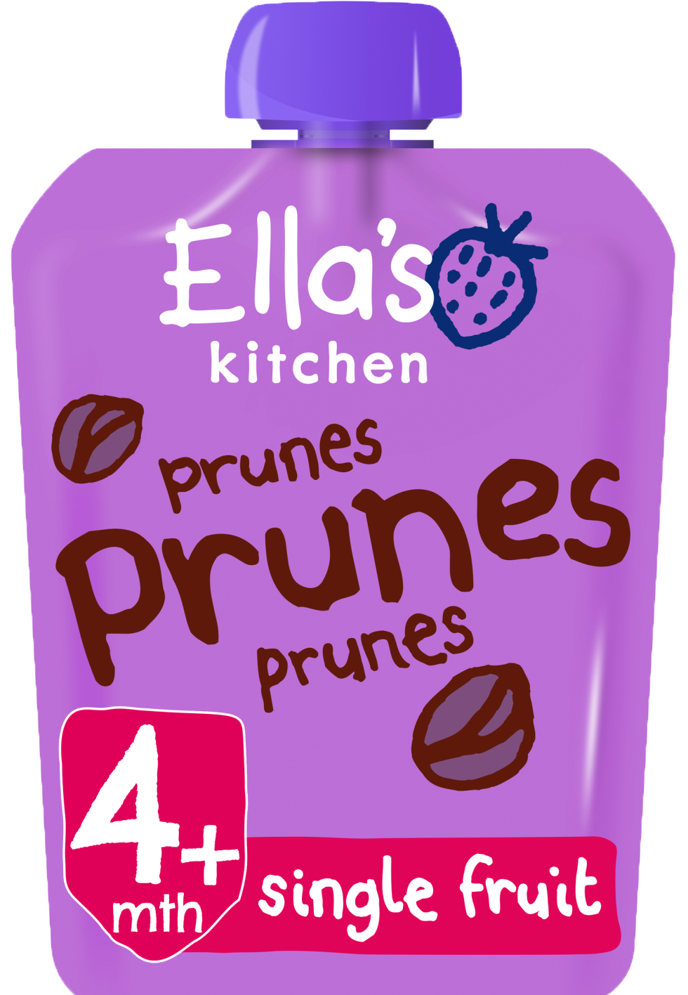 Ellas kitchen prunes prunes prunes pouch front of pack O
