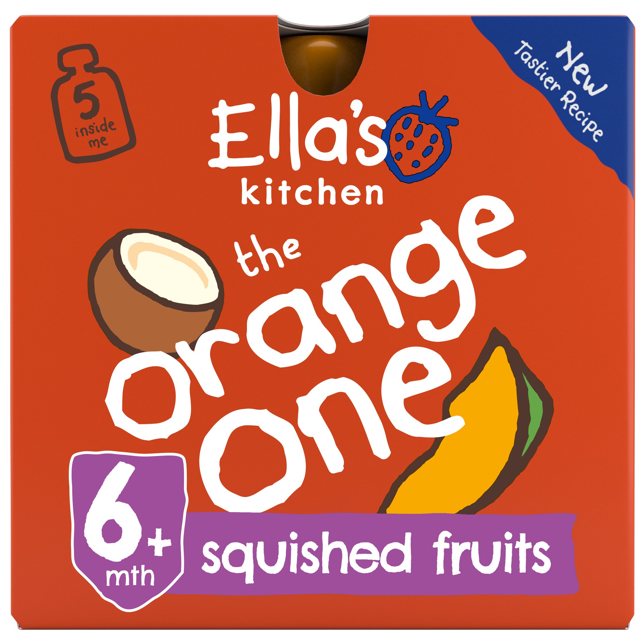 Ellas kitchen the orange one smoothie front of pack O