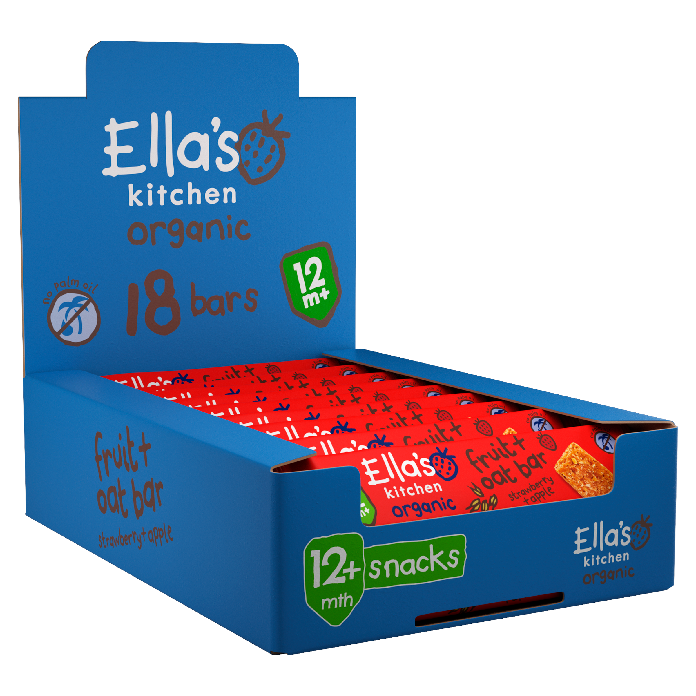 Ellas kitchen fruit oat product from 12 months front of pack bulk 2
