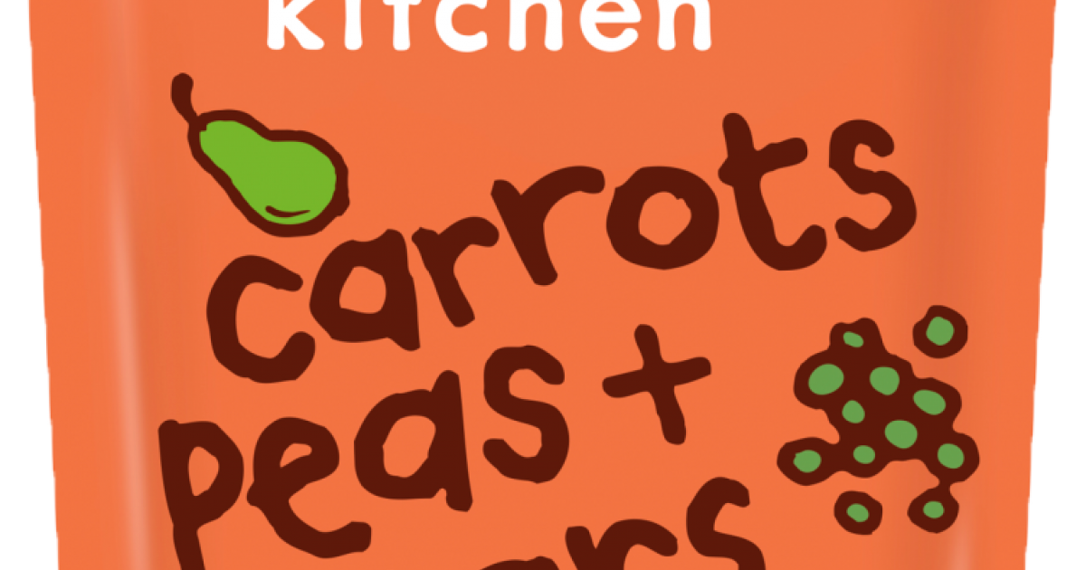 Carrots, Pears + Peas Puree Baby Food Pouch Ella's Kitchen