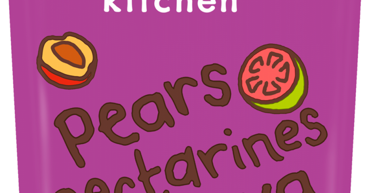 Pear, Nectarines + Guava Puree Baby Food Pouch Ella's Kitchen