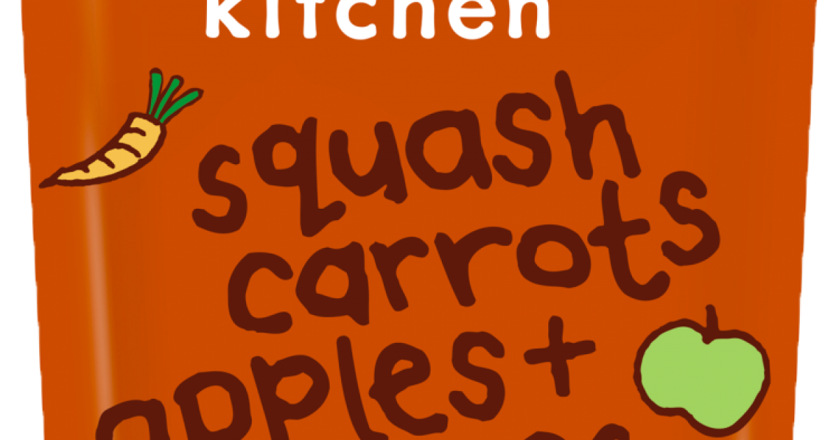 Butternut Squash, Carrot + Apple Baby Puree Ella's Kitchen