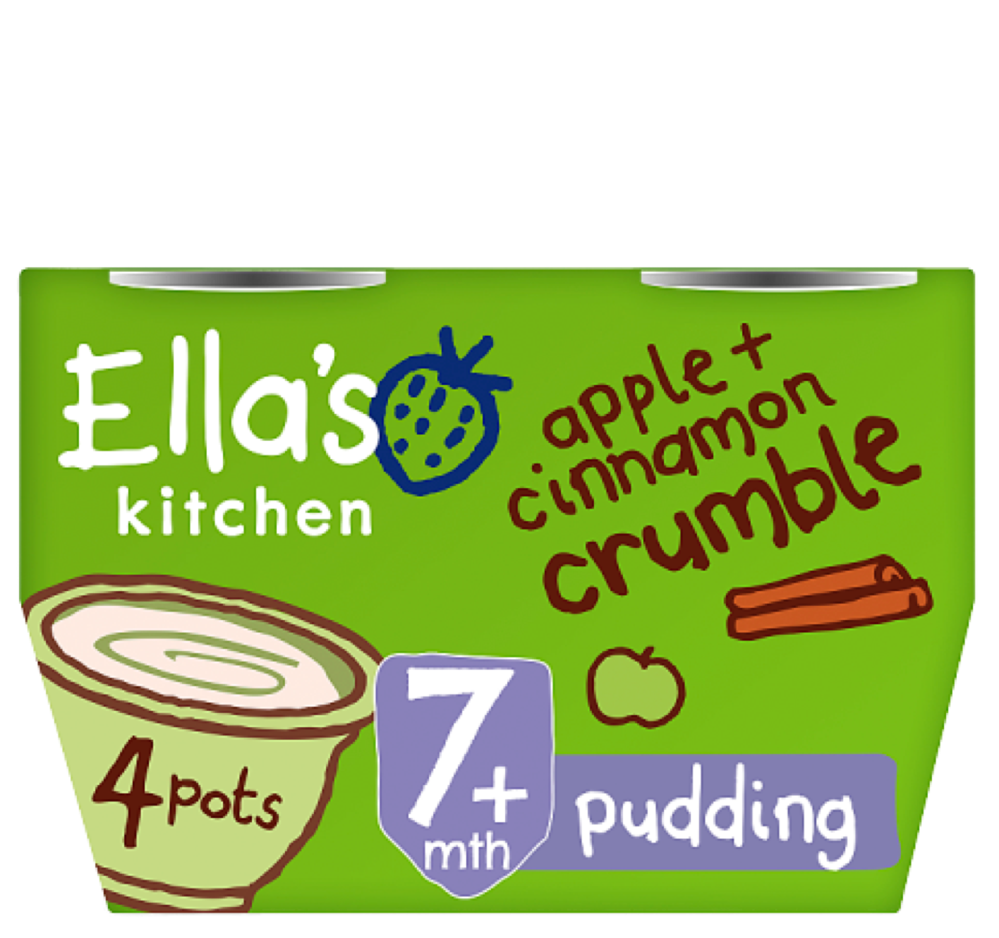 Apple cinnamon crumble front