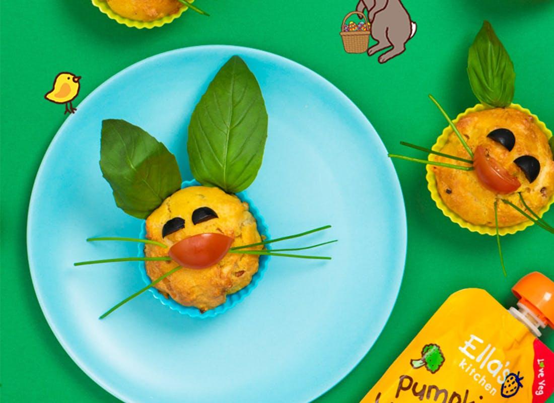 Cheesy Bunny Muffins for Babies | Ella's Kitchen