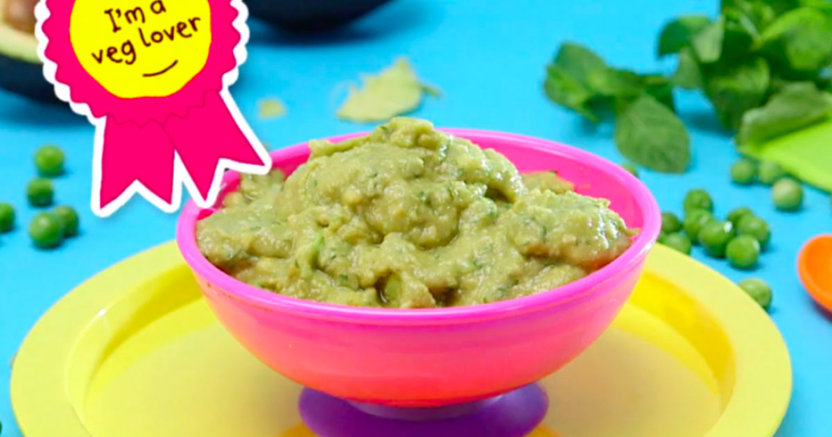 Minty Pea + Avocado Dip Recipe for Babies | Ella's Kitchen