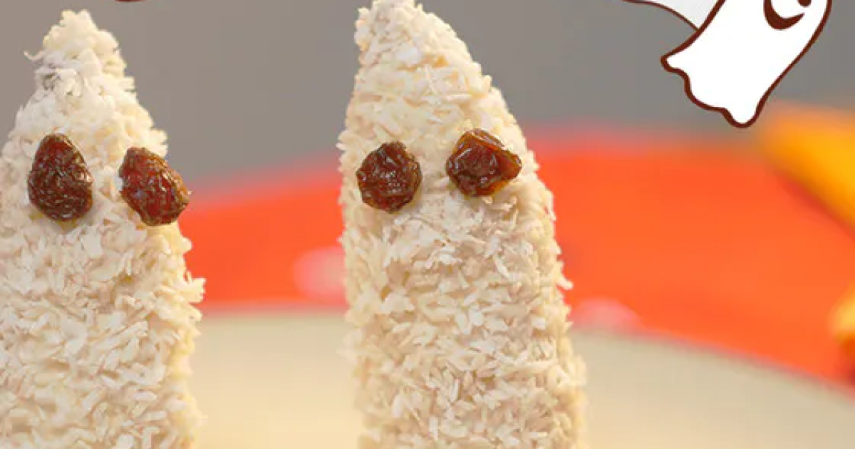 Halloween Ghost Banana Recipe | Ella's Kitchen