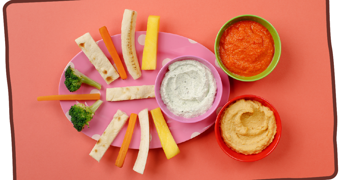 garlic bread + red pepper dip | Ella's Kitchen