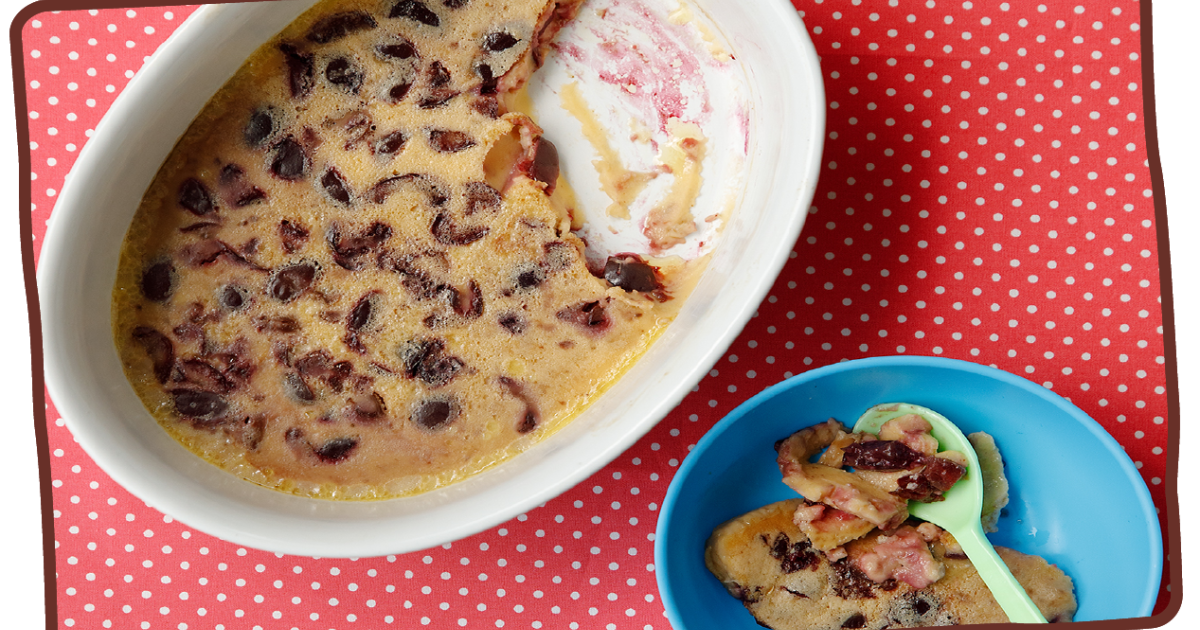 cheeky cherry custard pud | Ella's Kitchen