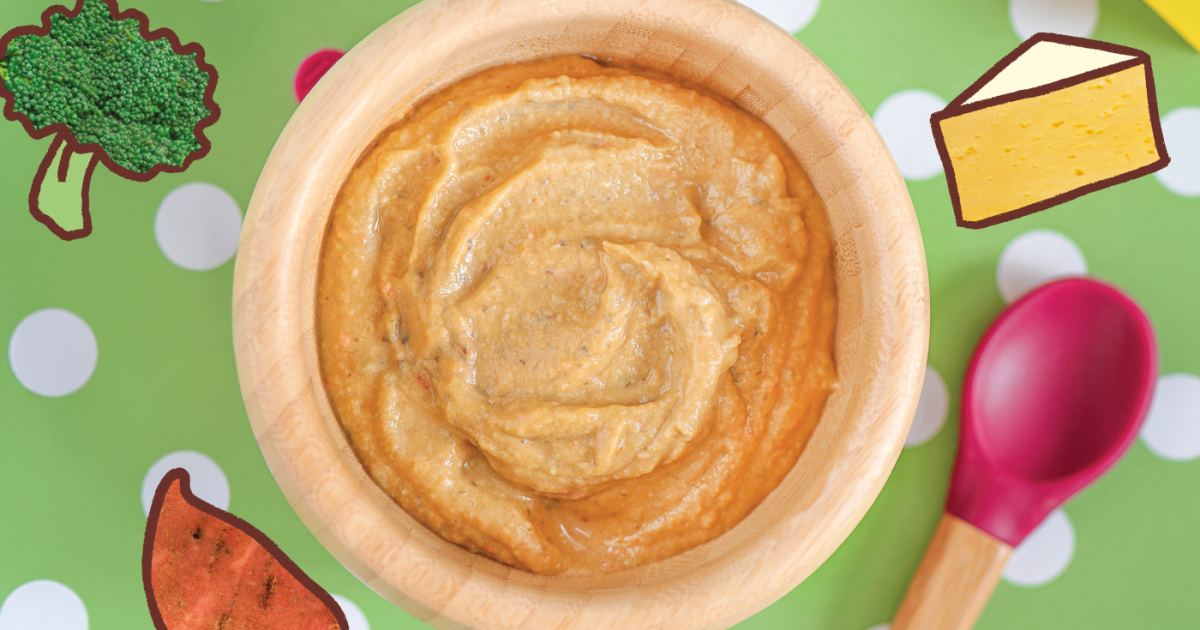 Sweet Potato + Cheesy Beans Recipe for Babies | Ella's Kitchen
